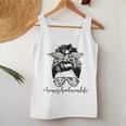 Messy Bun Life Of A Homeschool Mom Mother's Day Super Mamma Women Tank Top Unique Gifts