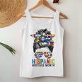 National Hispanic Heritage Month Messy Bun Latin Flags Women Tank Top Unique Gifts