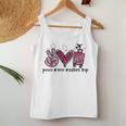 Peace Love Sisters Trip 2023 Vacation Travel Sisters Weekend Women Tank Top Basic Casual Daily Weekend Graphic Funny Gifts