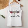 Red Wine & Blue 4Th Of July Usa American Flag Wine Patriotic Women Tank Top Unique Gifts