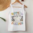 Retro Groovy Spooky Parapro Ghost Paraprofessional Halloween Women Tank Top Unique Gifts