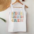 Special Education Crew Groovy Sped Squad Team Teachers Women Tank Top Unique Gifts