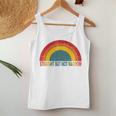 Straight But Not Narrow Retro Rainbow Lgbt Supporter Women Tank Top Unique Gifts