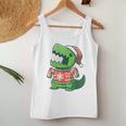 T-Rex Christmas Sweater Dinosaur Ugly Sweatersaurus Women Tank Top Unique Gifts