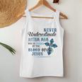 Never Underestimate Autism Mom Covered By Blood Of Jesus For Mom Women Tank Top Unique Gifts