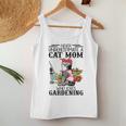 Never Underestimate A Cat Mom Who Loves Gardening For Mom Women Tank Top Unique Gifts