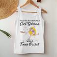 Never Underestimate A Cool Woman With A Tennis Racket Women Tank Top Unique Gifts