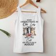 Never Underestimate An Old Lady Who Loves Cats August Women Tank Top Funny Gifts