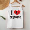 Winter Sport With Horse I Love Skijoring Women Tank Top Unique Gifts