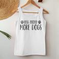 Womens Less People More Dogs- Funny Dog For Dog Lovers Women Tank Top Basic Casual Daily Weekend Graphic Personalized Gifts