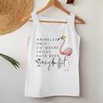 Wrinkles Only Go Where Smiles Have Been Cute Flamingo Women Women Tank Top Unique Gifts