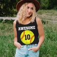 10Th Birthday Girl Softball Lover 10 Years Old Vintage Women Tank Top Gifts for Her