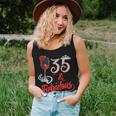 35 And Fabulous Queen Happy Birthday 35Th Rose Red Wine Women Tank Top Gifts for Her
