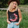 American Flag Sunflower Red White Blue Tie Dye 4Th Of July Women Tank Top Gifts for Her