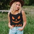Boo Halloween Spooky Scary Pumpkin Pumpkins October Fall Halloween Women Tank Top Gifts for Her