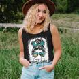 Camp Hair Dont Care Camper Camping Messy Bun Hair Women Tank Top Gifts for Her