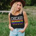 Chicago Pride Gay Lesbian Queer Lgbt Rainbow Flag Illinois Women Tank Top Gifts for Her