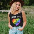 Christian Gods Love Is Fully Inclusive Gay Pride Lgbt Month Women Tank Top Gifts for Her
