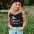 Christmas Nice Naughty Sister Did It Xmas Family Boys Girls Women Tank Top Gifts for Her