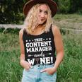 This Content Manager Needs Wine Women Tank Top Gifts for Her