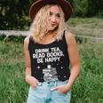 Cool Books For Men Women Tea Book Lovers Reading Bookworm Reading s Women Tank Top Gifts for Her