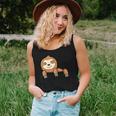 Cute Chillin Sloth Pocket Friend Funny Sloth In Your Pocket Women Tank Top Basic Casual Daily Weekend Graphic Gifts for Her
