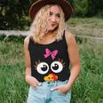Cute Thanksgiving Turkey Face Girls Turkey Day Women Tank Top Gifts for Her