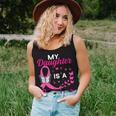My Daughter Is A Survivor Breast Cancer Awareness Butterfly Women Tank Top Gifts for Her