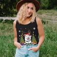 Dog Lovers Finnish Lapphund Santa Hat Ugly Christmas Sweater Women Tank Top Gifts for Her
