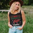 Donkey Lover Christmas Xmas Donkey Christmas Ugly Sweater Women Tank Top Gifts for Her