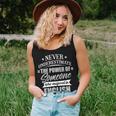 English For & Never Underestimate Women Tank Top Gifts for Her