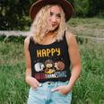 Fall Autumn Christmas Hedgehog Halloween Happy Thanksgiving Happy Thanksgiving Women Tank Top Gifts for Her