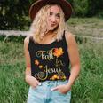 Fall For Jesus He Never Leaves Autumn Christian Prayers Women Tank Top Gifts for Her