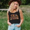 Fall In Love With Learning Fall Teacher Thanksgiving Retro Women Tank Top Gifts for Her