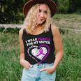 Fibromyalgia Awareness I Wear Purple For My Sister Women Tank Top Gifts for Her
