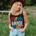 Fifth Grade Vibes Vintage 1St Day Of School Team 5Th Grade Women Tank Top Weekend Graphic Gifts for Her