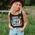 First Day Of 1St Grade Level Unlocked Game Back To School Women Tank Top Gifts for Her