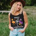 Flamingoween Halloween Pink Flamingo Costume Skeleton Witch Women Tank Top Gifts for Her