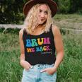 Funny Bruh We Back Teachers Start Back To School Gifts Women Tank Top Weekend Graphic Gifts for Her