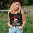 Dog Lovers Mastiff Santa Hat Ugly Christmas Sweater Women Tank Top Gifts for Her