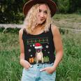 Dog Lovers Pug Santa Hat Ugly Christmas Sweater Women Tank Top Gifts for Her
