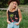 Flamingo Lover Xmas Santa Hat Flamingo Christmas Women Tank Top Gifts for Her
