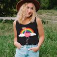 Gay Flamingo Rainbow Pride Flag Lgbtq Cool Lgbt Ally Women Tank Top Gifts for Her