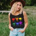 Gay Pride Lgbtq Cute Rainbow Flag Heart Lgbt Gay Ally Pride Women Tank Top Gifts for Her