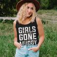 Girls Gone Muddy Distressed Mud Running Muddy Quad Biker Women Tank Top Gifts for Her