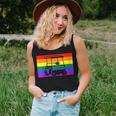 Golf Cart Gay Pride Flag Lgbtq Aesthetic Golfer Pattern Cute Women Tank Top Gifts for Her
