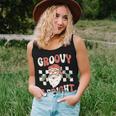 Groovy And Bright Christmas Santa Outfit 80S Retro Groovy Women Tank Top Gifts for Her