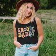 Groovy Daddy Retro Dad Matching Family 1St Birthday Party Women Tank Top Gifts for Her