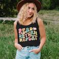 Groovy Read Return Repeat Librarian Funny Library Book Lover Women Tank Top Gifts for Her