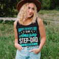 Happy Fathers Day Step Dad Thanks For Putting Up With Mom Women Tank Top Gifts for Her